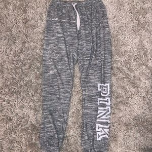 PINK grey sweatpants